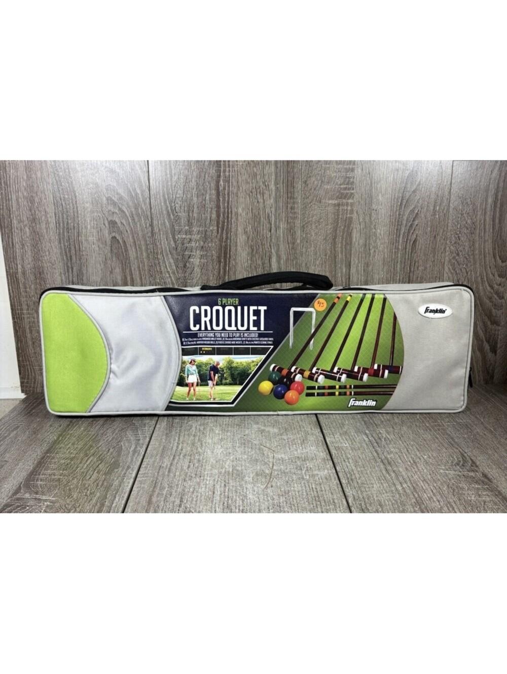 Franklin Intermediate Croquet Set for 6 - Family Outdoor Fun with Carrying Case